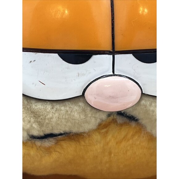 Vintage Garfield Cat Plush Stuffed Animal W/ straw hat Hawaiian Dakin 1978,1981 - Picture 10 of 13